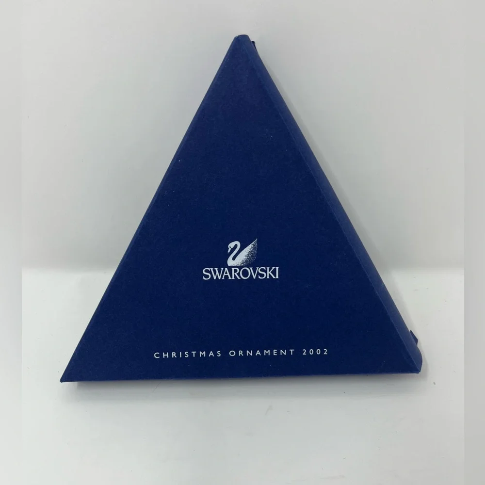 SWAROVSKI Annual Christmas Crystal Ornament Snowflake 2002 VTG w/Box